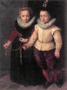 KETEL, Cornelis, Double Portrait of a Brother and Sister sg